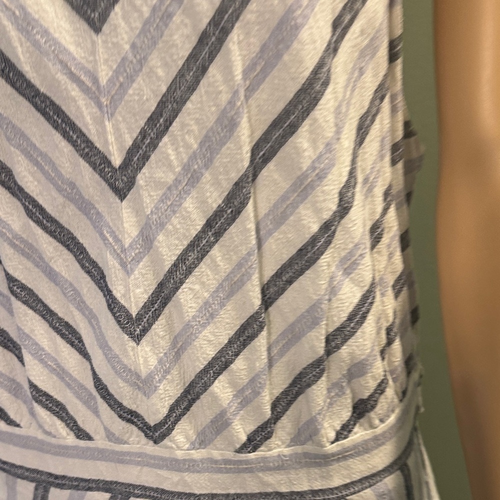 New York & Company Chevron Striped Midi Dress - Picture 4 of 5